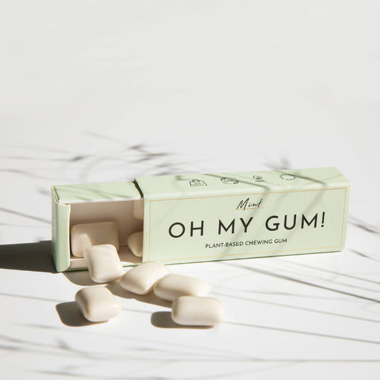 100% Plant-Derived, Vegan Chewing Gum - Mint