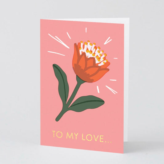 To My Love Greeting Card