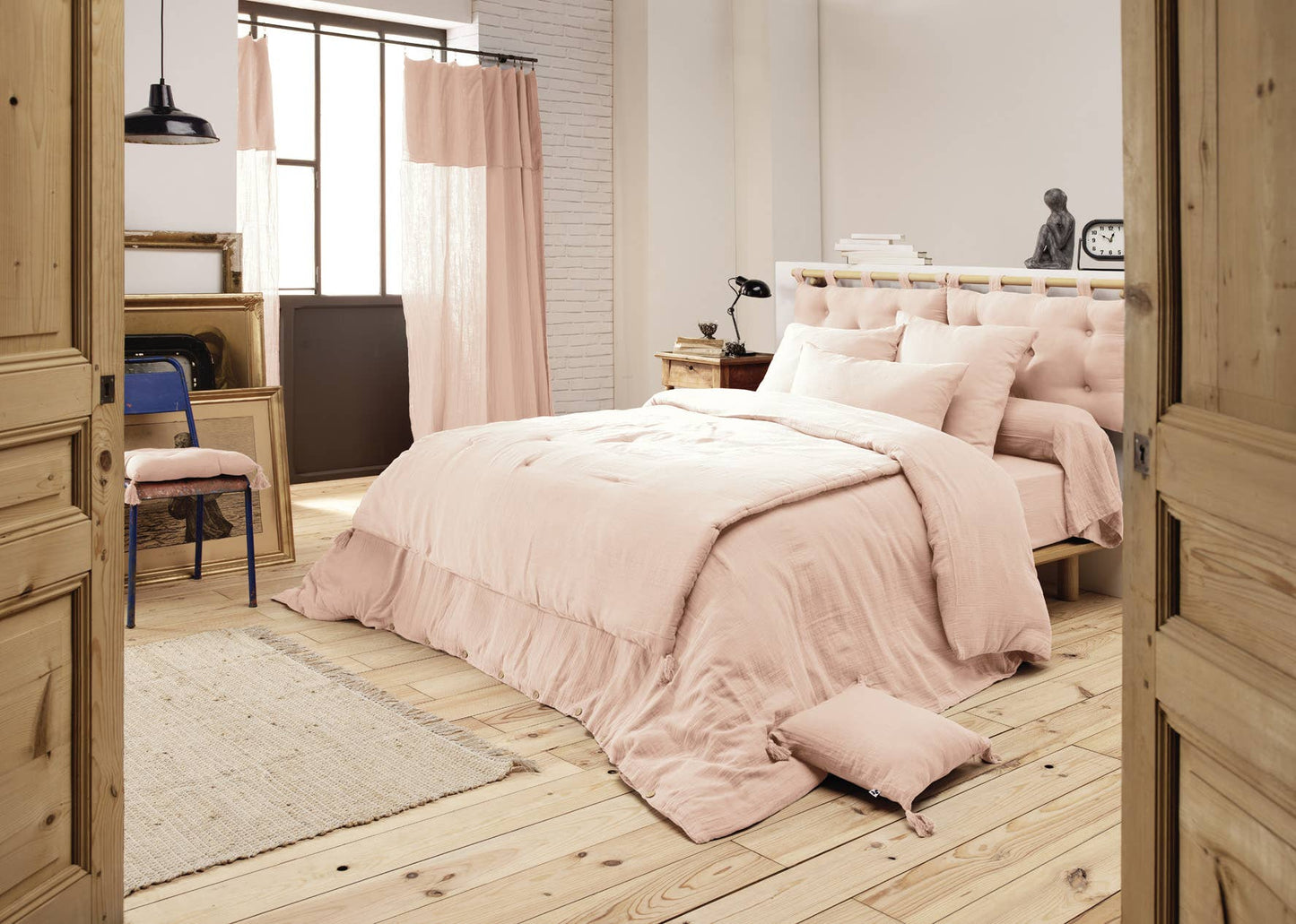 GAÏA Beige Blush Cotton Quilt
