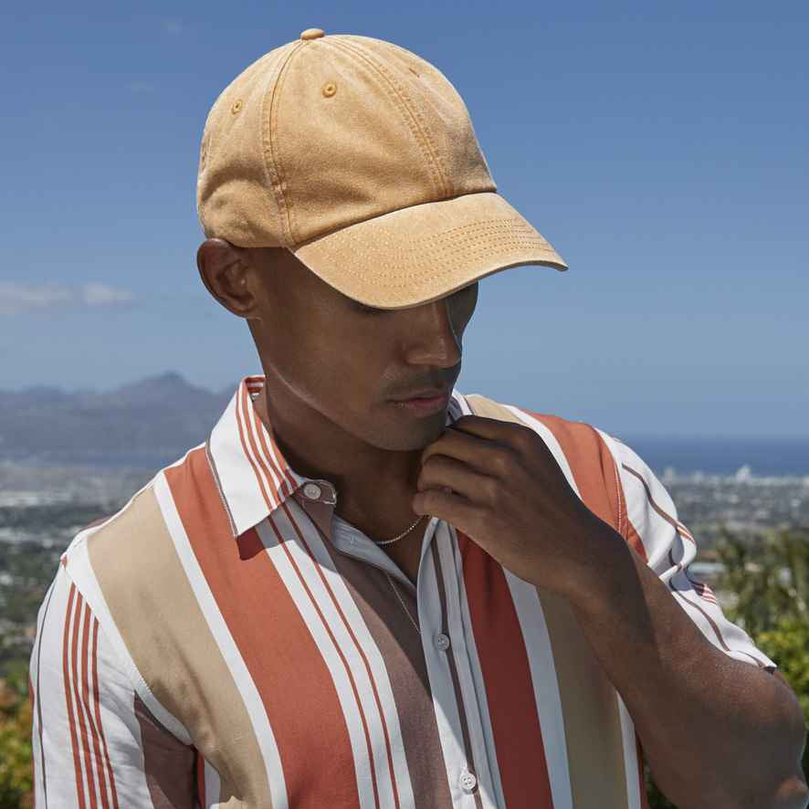 Vintage Mustard 100% Brushed Cotton Pastel Cap