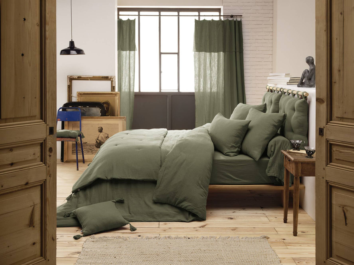 GAÏA Rosemary Cotton Gauze Quilt