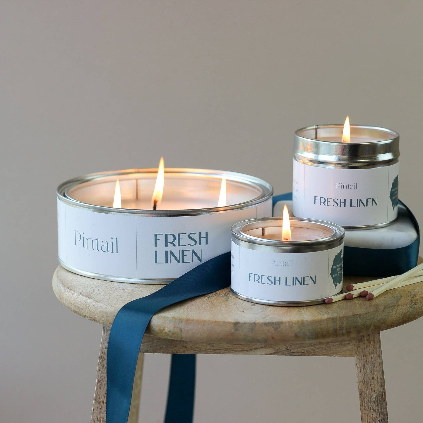 Fresh Linen Triple Wick Scented Candles | 3 Wick Candles