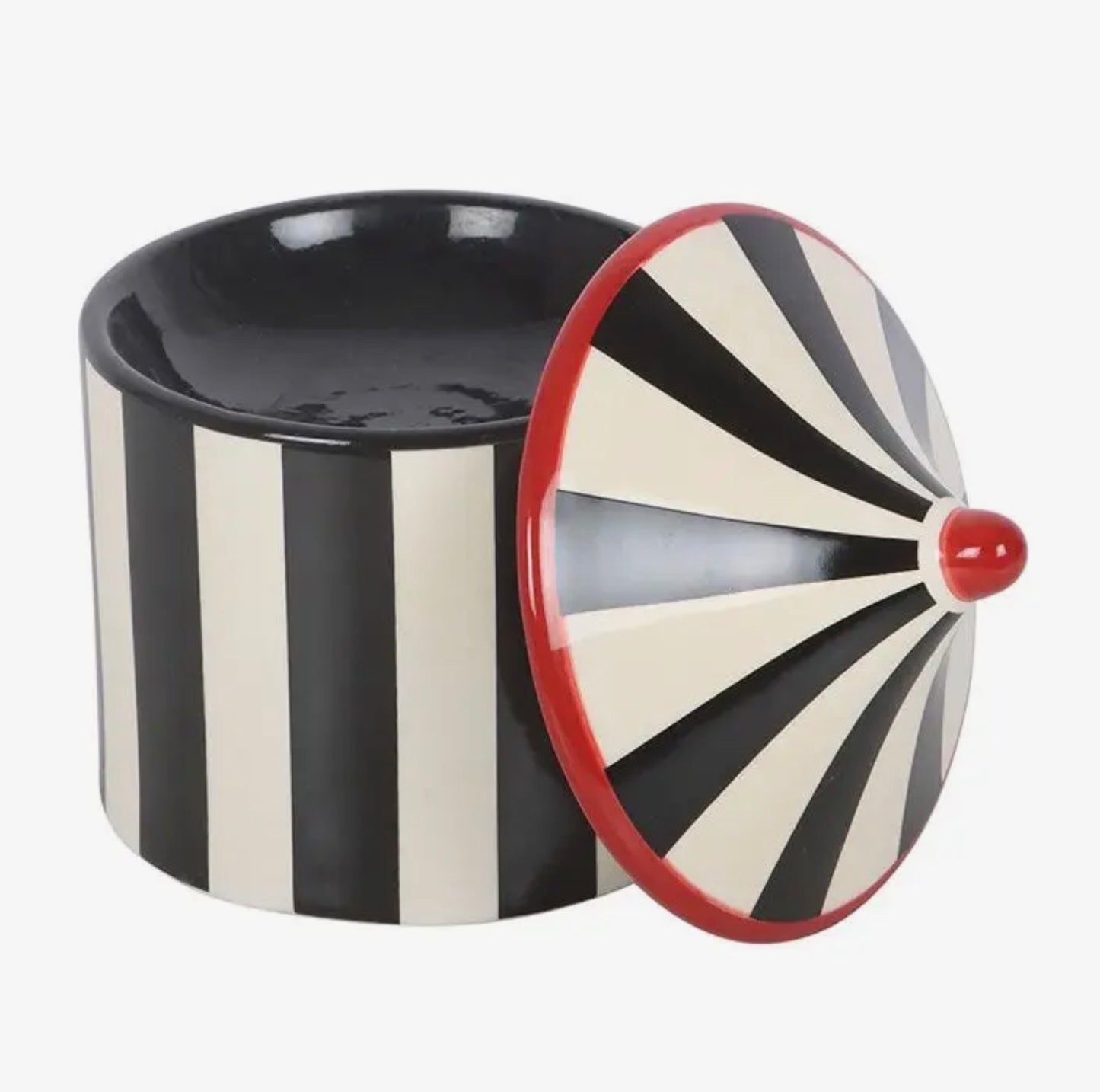 Black Striped Circus Tent Burner