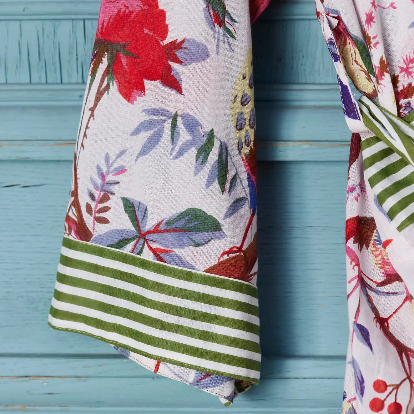 Birds of Paradise Dressing Gown - 100% Cotton