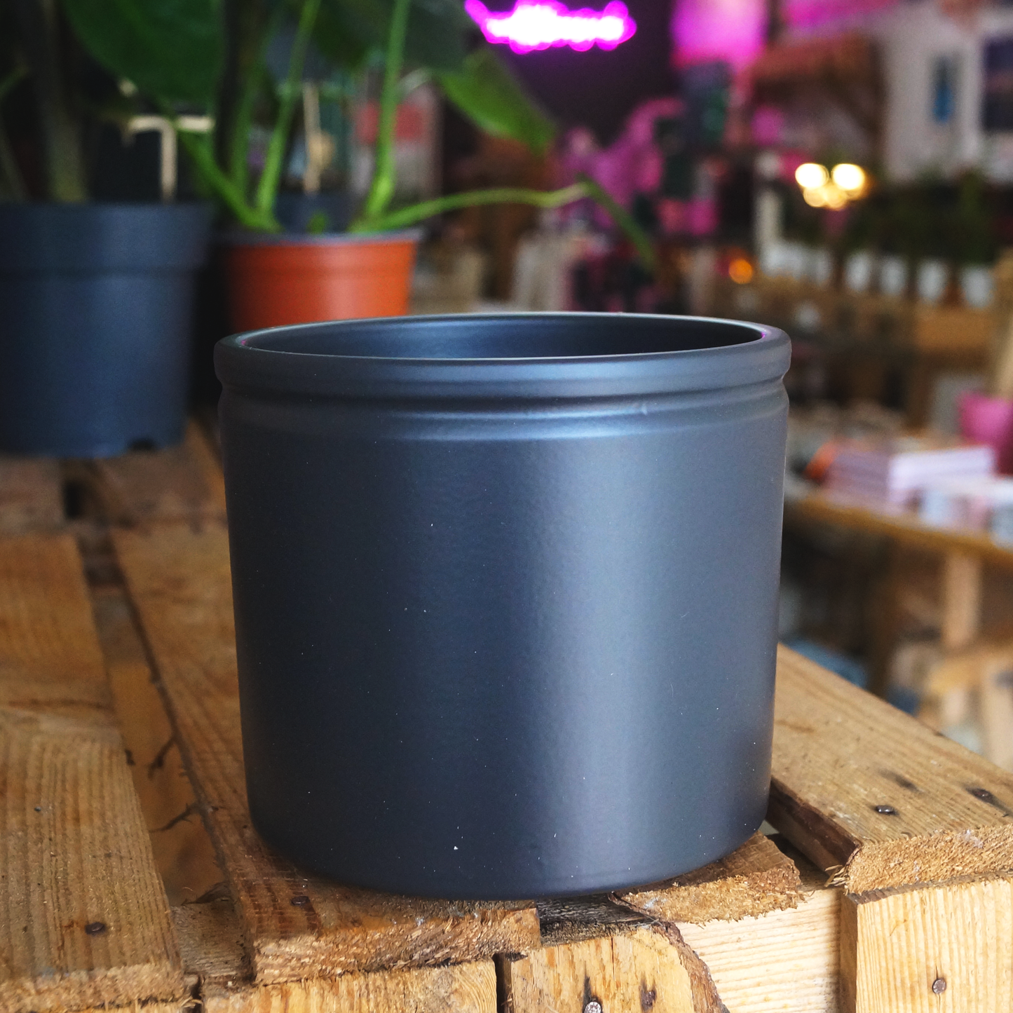 Matte Black 13.5cm Pot