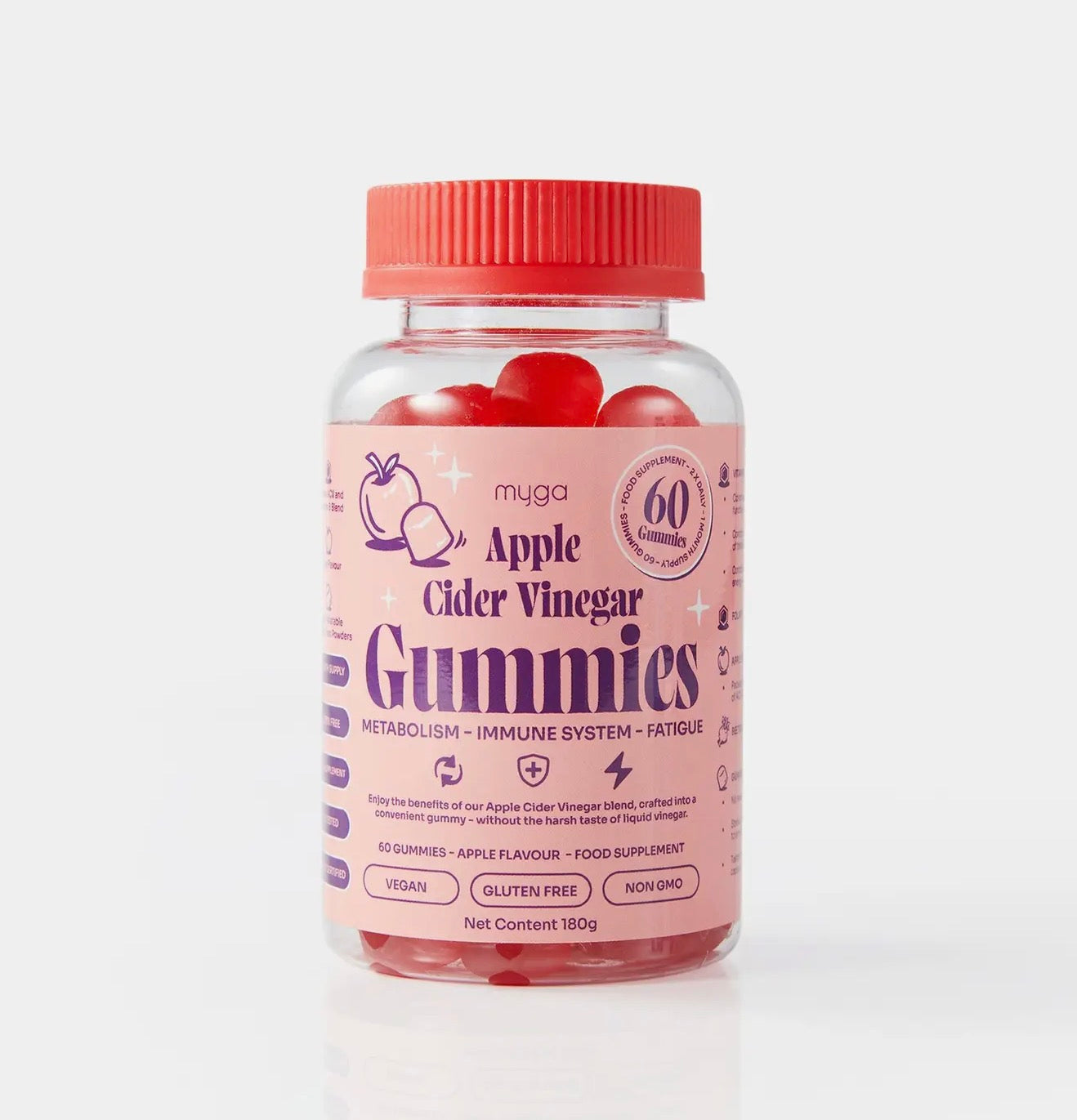 Myga Apple Cider Vinegar Gummies - Apple Metabolism & Energy