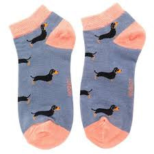 Little Sausage Dogs Bamboo Trainer Socks