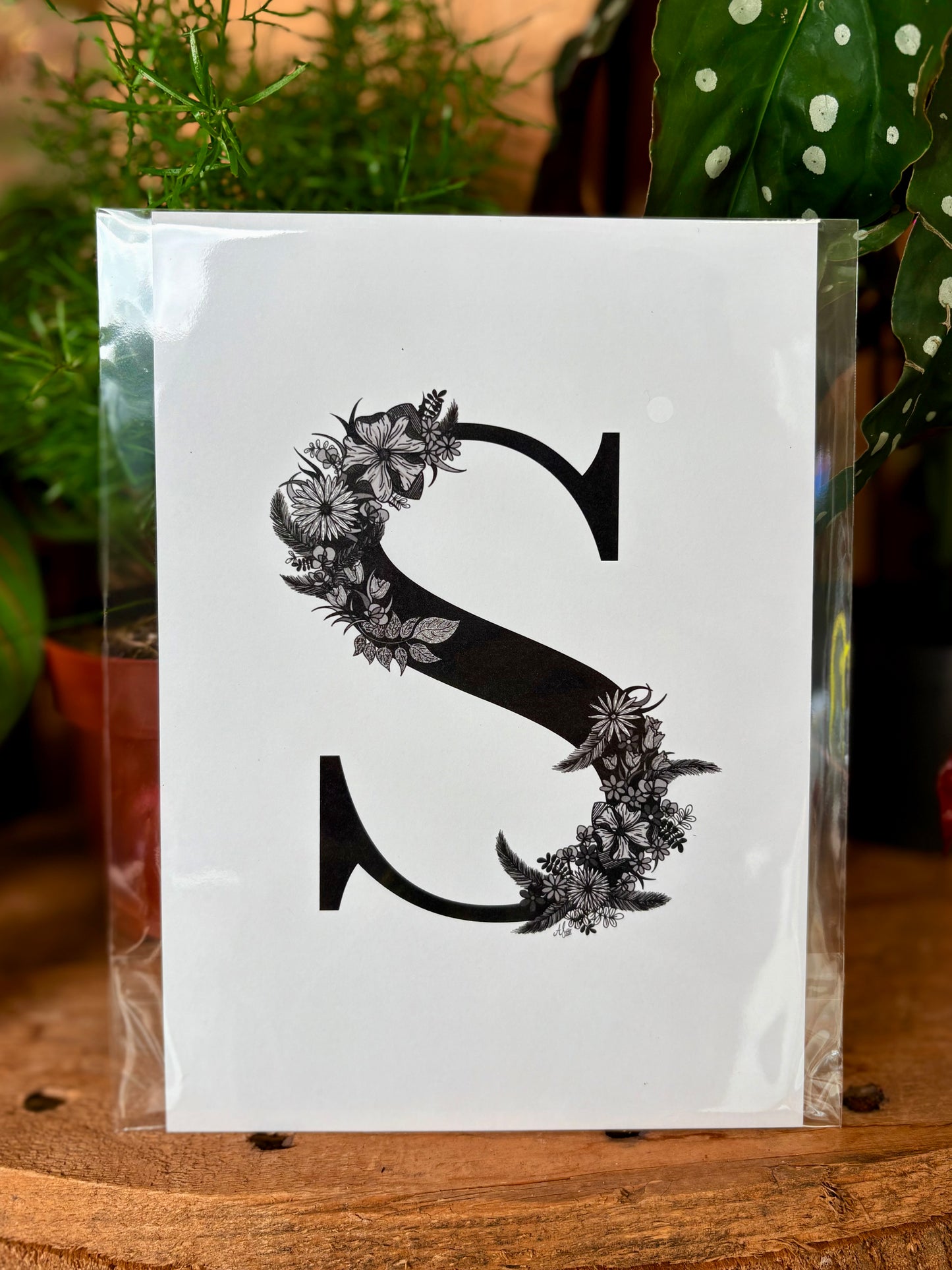 A5 Floral Alphabet Print - Beastberry Designs