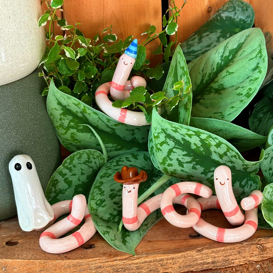 Ceramic Worm - Sam Bradford Ceramics