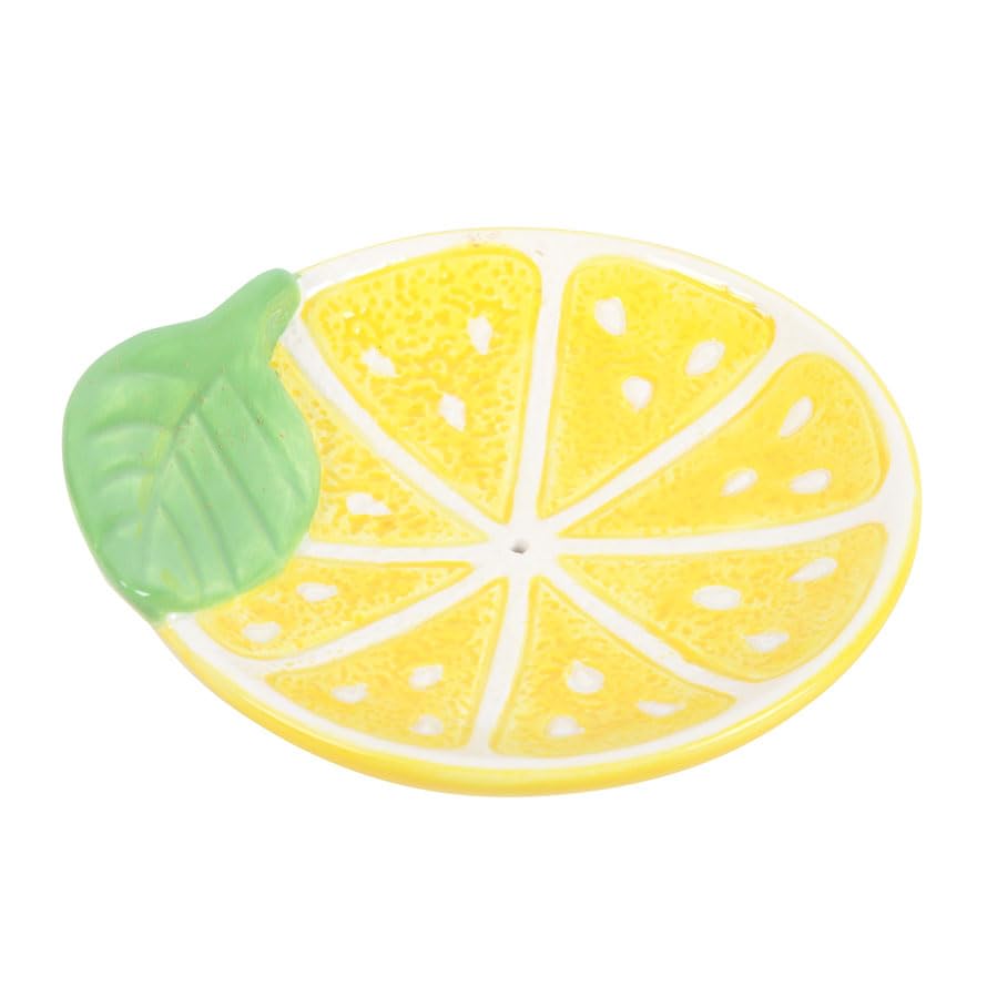 Lemon Slice Ceramic Incense Holder Plate