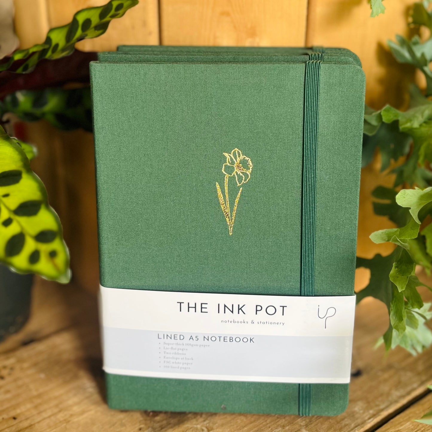 Green Lined Bullet Journal
