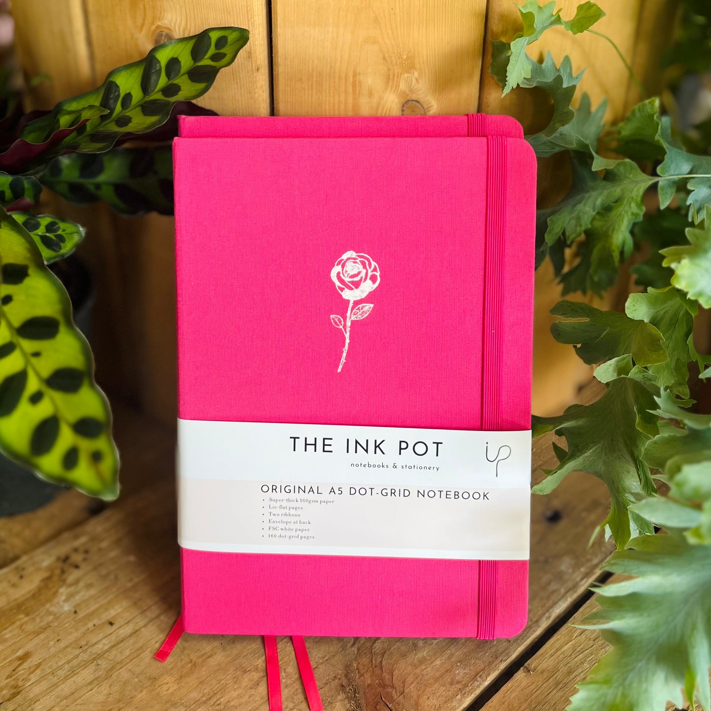 Fuschia Pink Dotted Bullet Journal