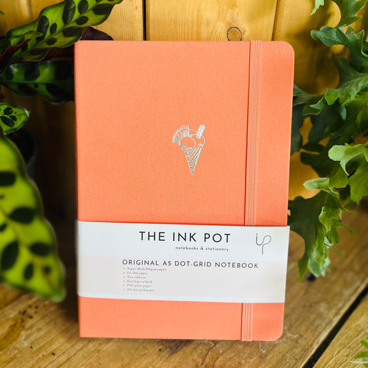 Coral Dotted Bullet Journal