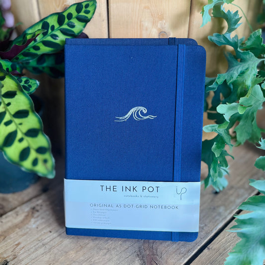 Navy Dotted Bullet Journal