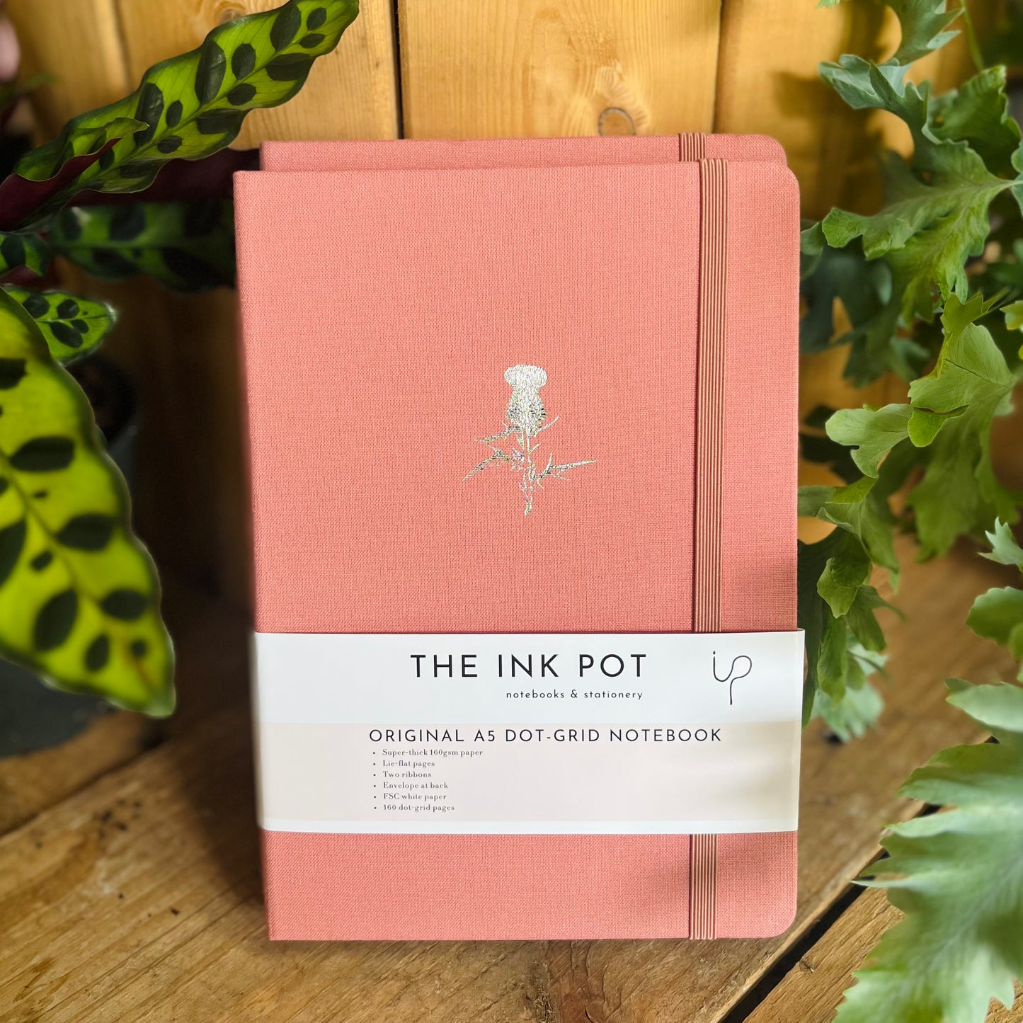 Salmon Pink Dotted Bullet Journal