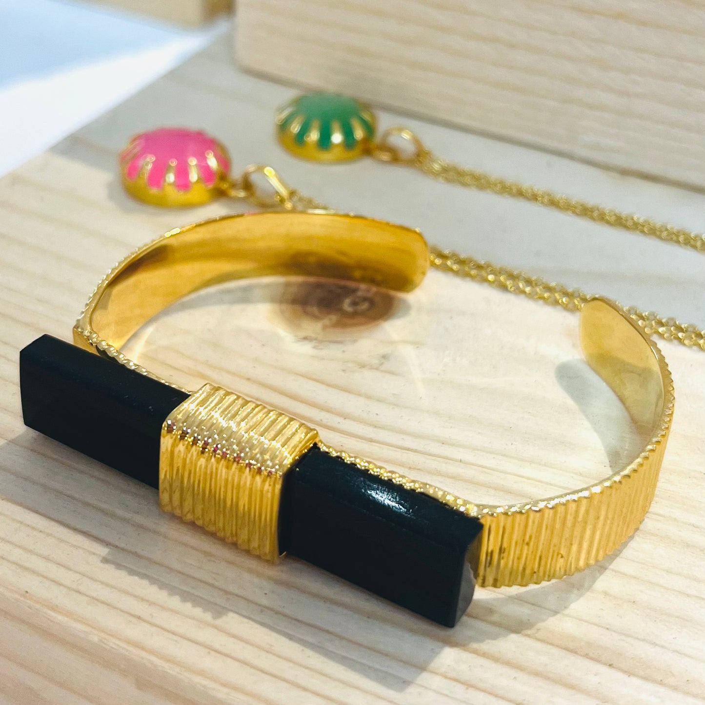 Gold Cuff Bracelet - YAAYAA London