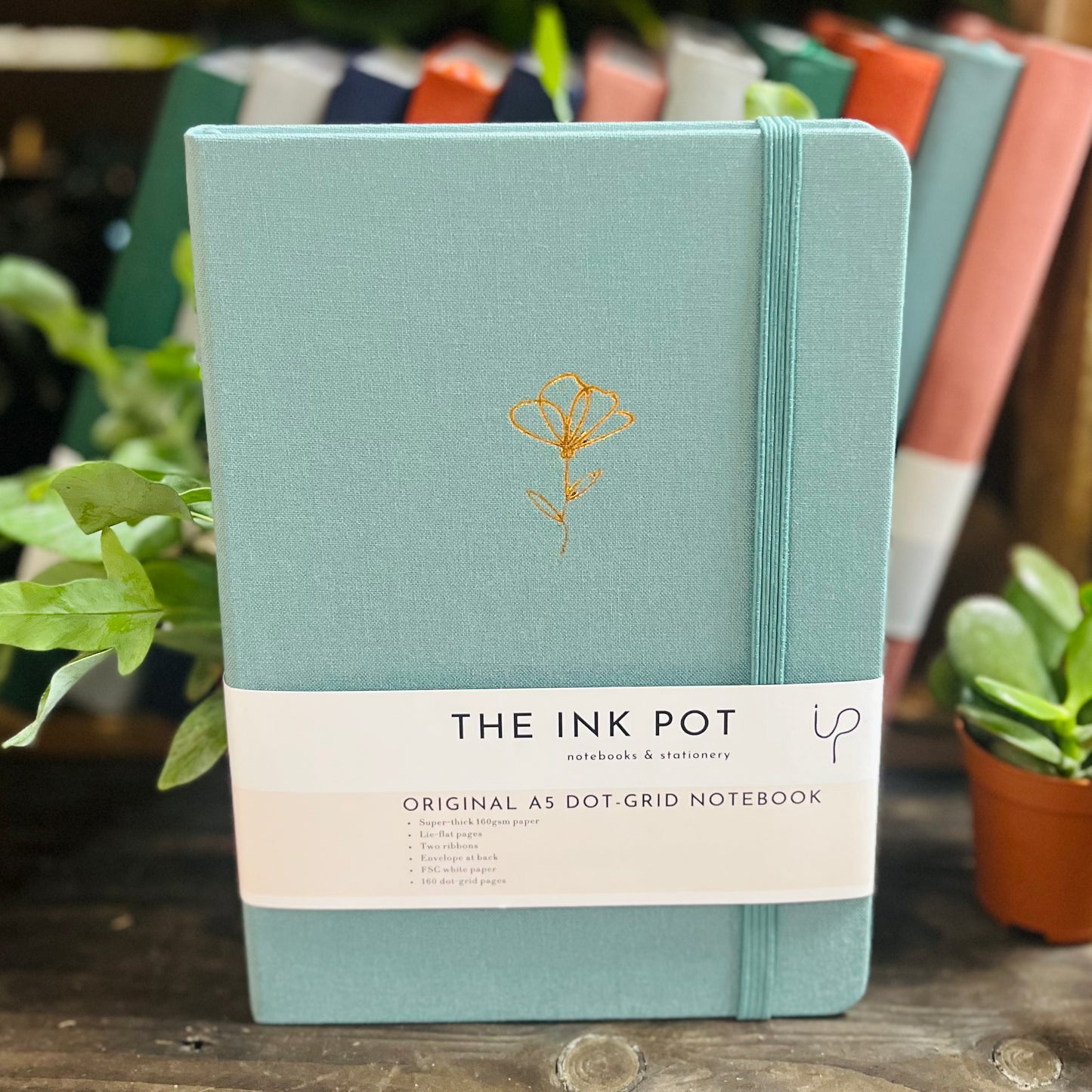 Teal Dotted Bullet Journal