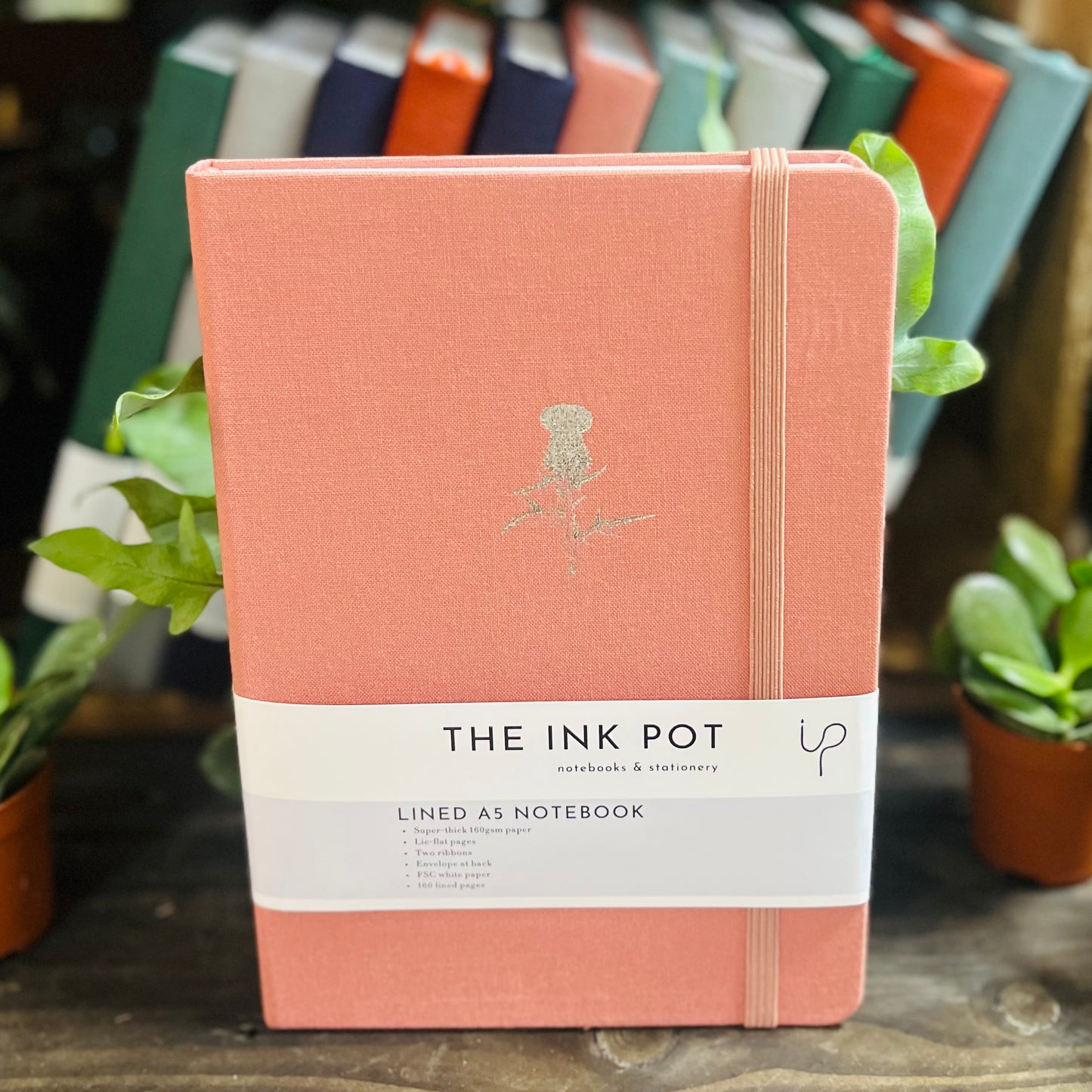 Salmon Pink Lined Bullet Journal