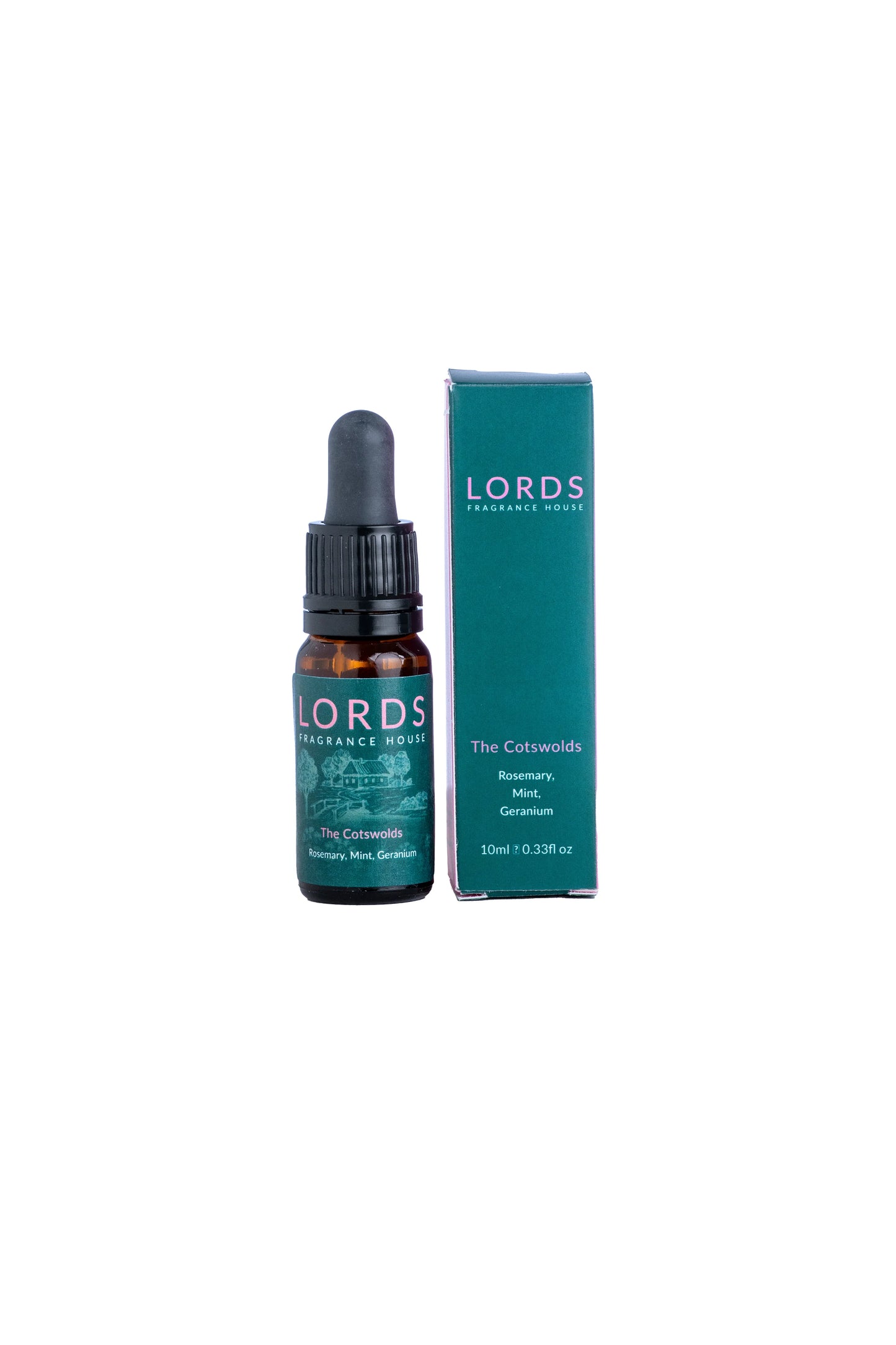 LORDS skincare bottle and box on a white background