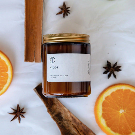Hygge candle (Orange + Spices): 120ml