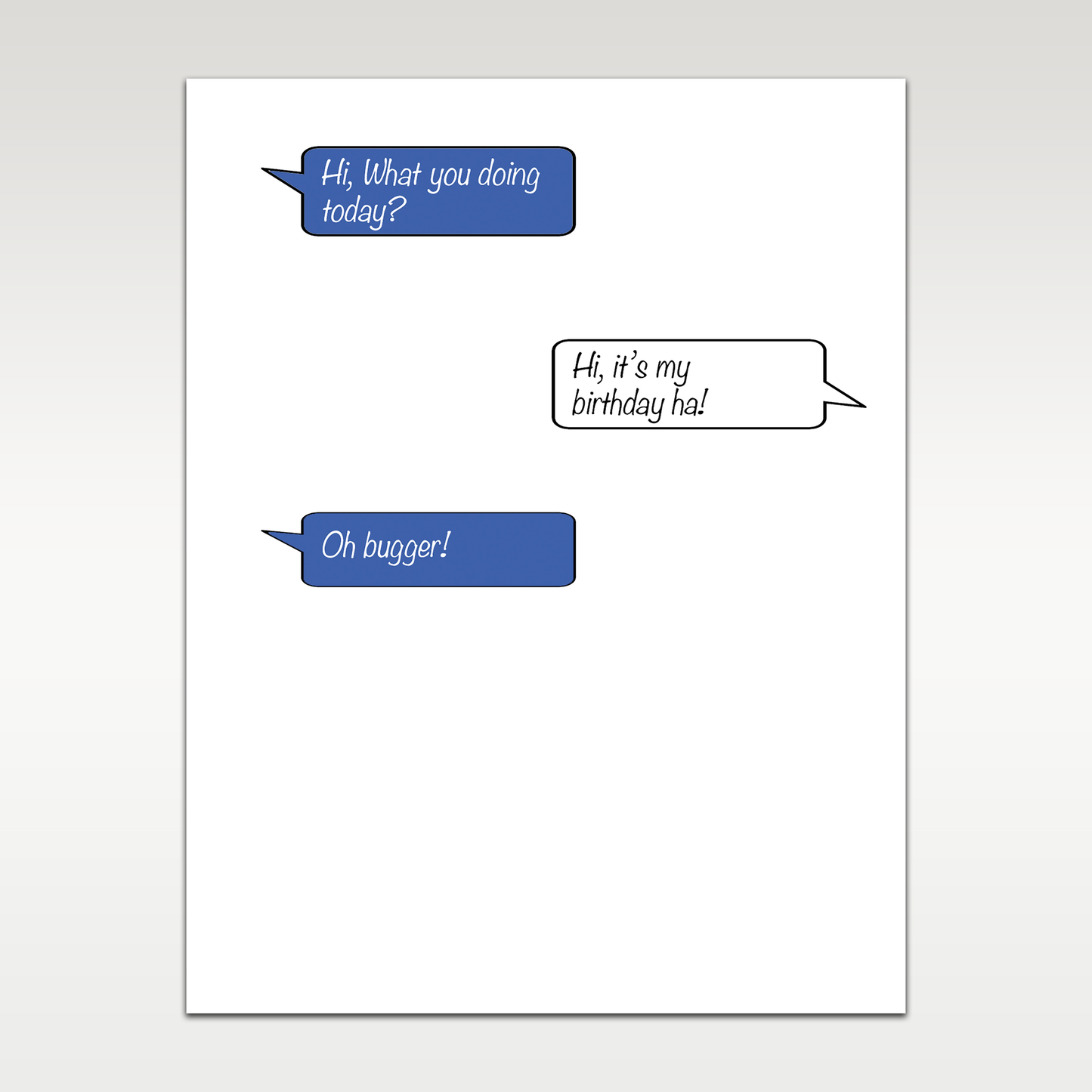 I missed your Birthday! Greetings card