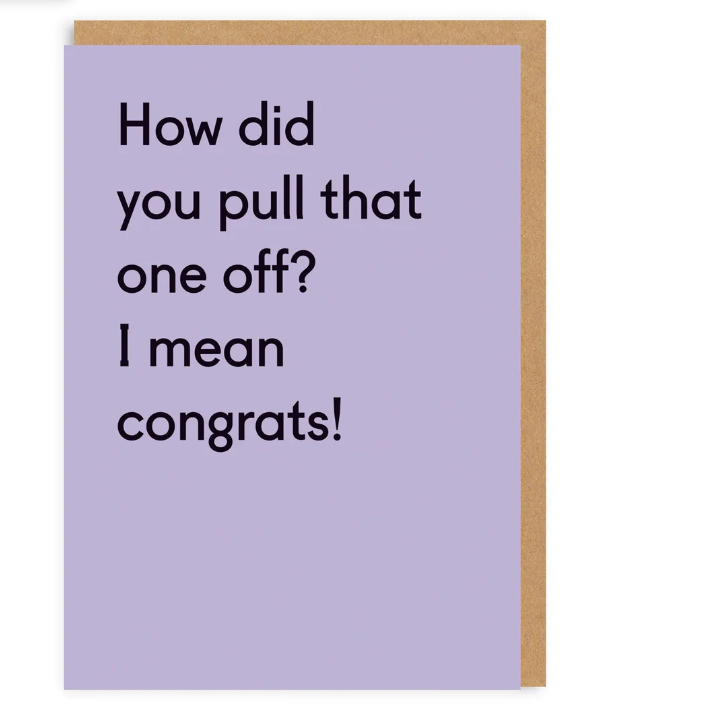 Congrats Purple Card