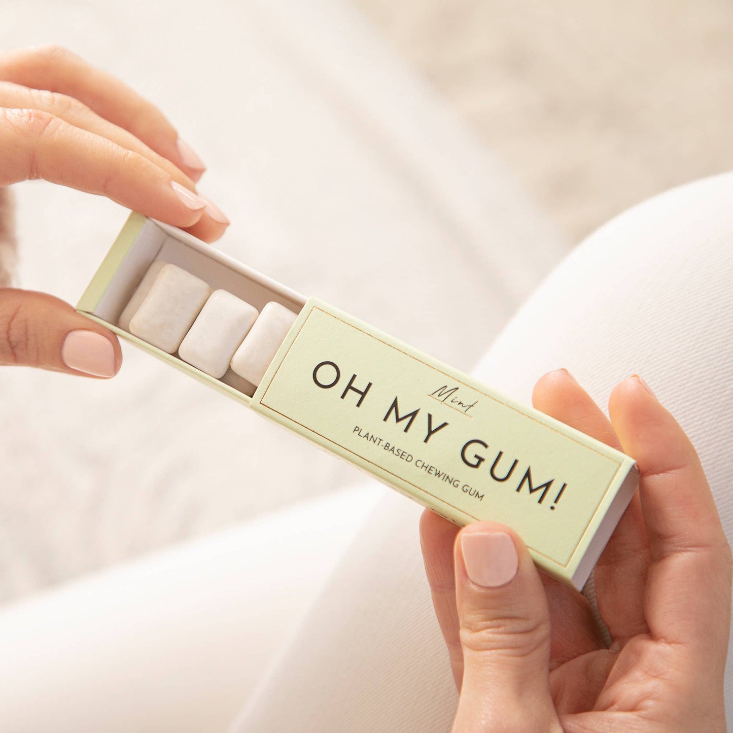 100% Plant-Derived, Vegan Chewing Gum - Mint