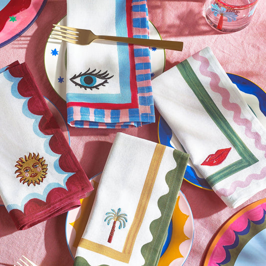 Set of 4 Icon Napkins