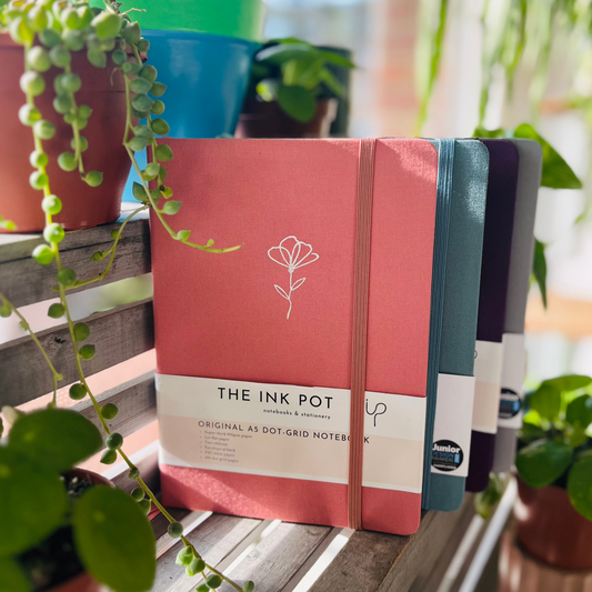 Salmon Pink Dotted Bullet Journal