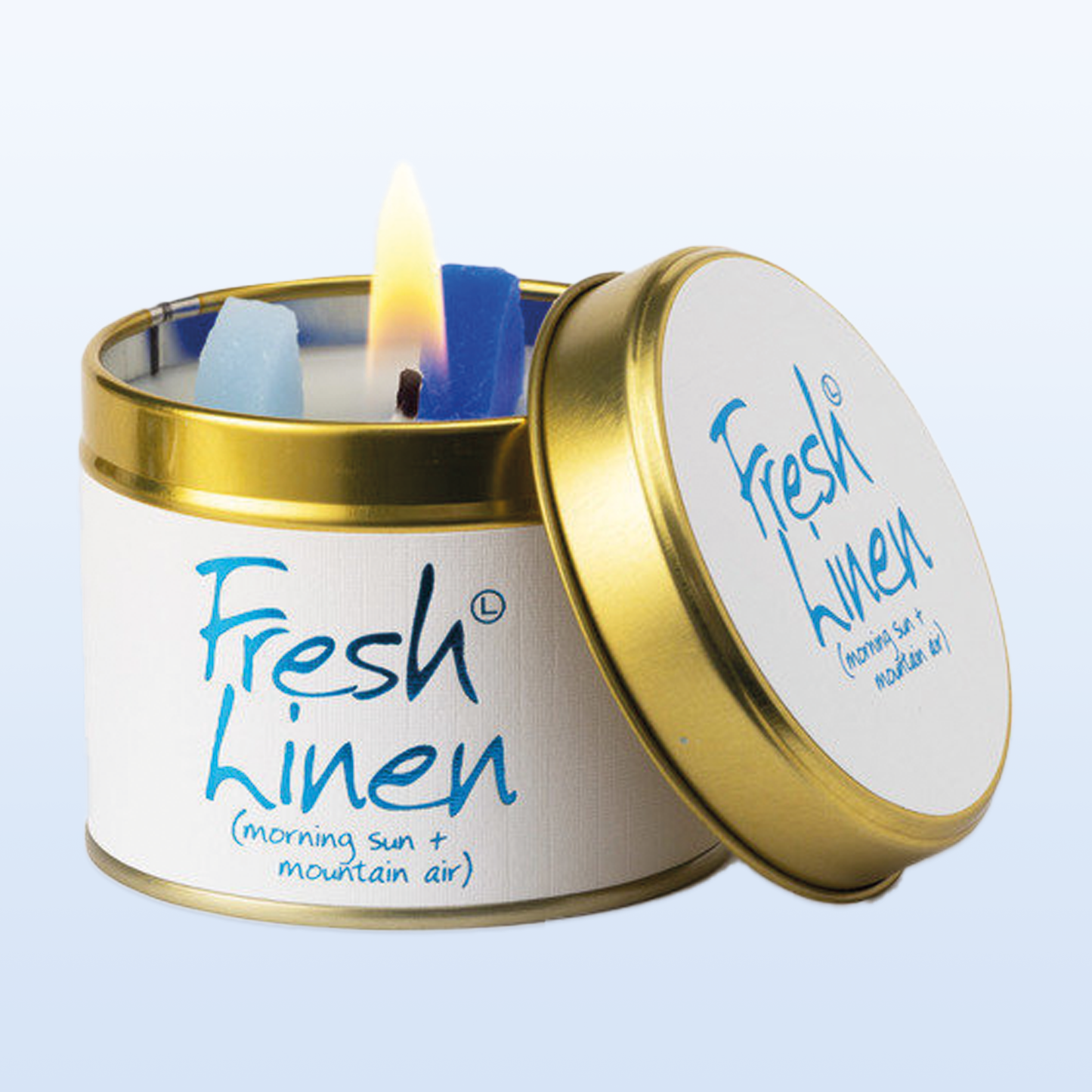 Lily-Flame Fresh Linen Scented Candle