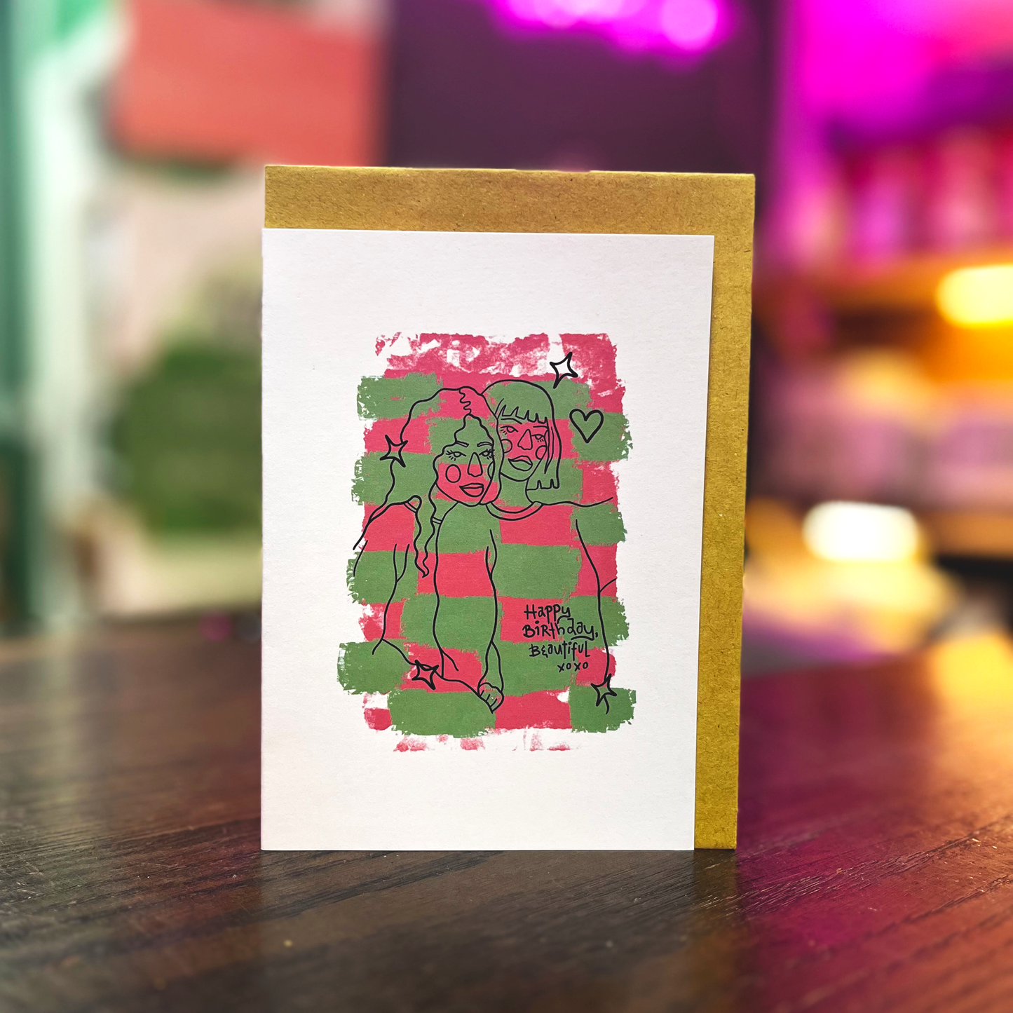 'Happy Birthday Beautiful' Birthday Card by Lil Meep