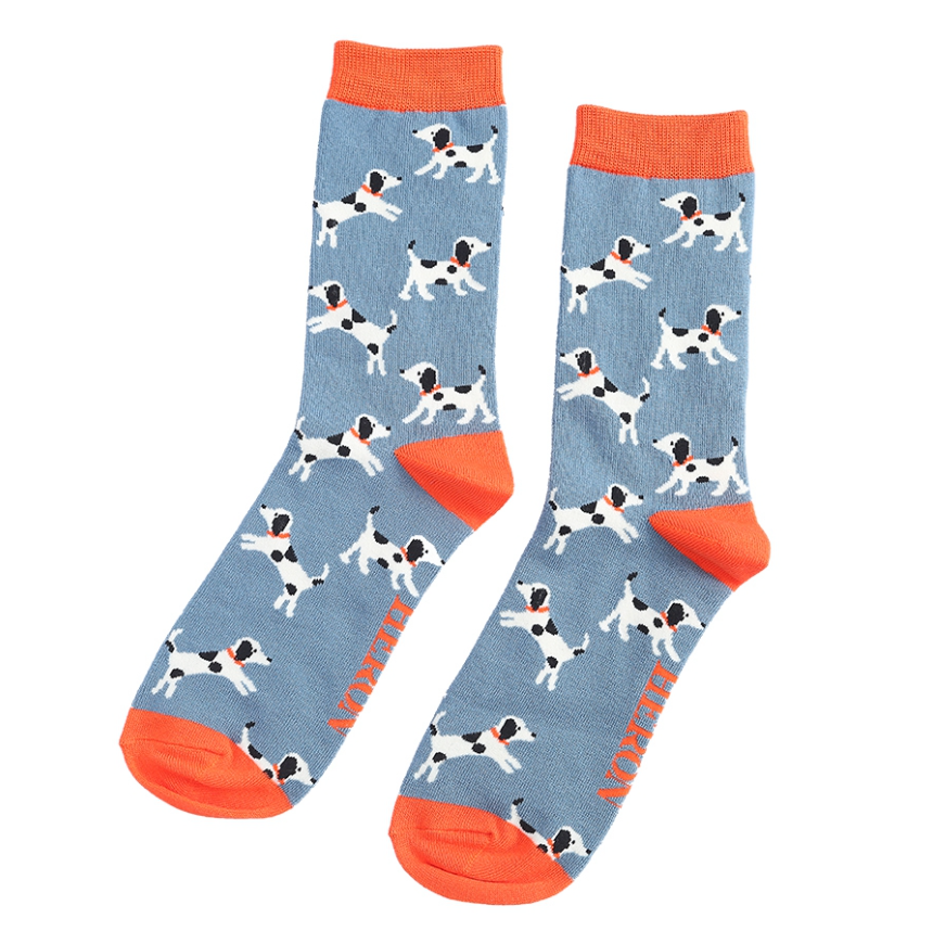 Little Dalmatians Blue Bamboo Socks
