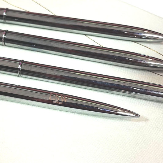 LSW Pen - Silver pen with black ink & LSW logo