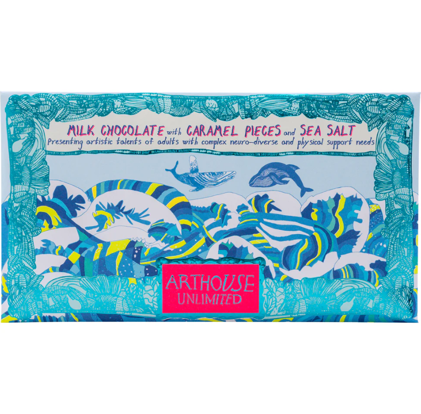 Milk Chocolate with Caramel Pieces and Sea Salt