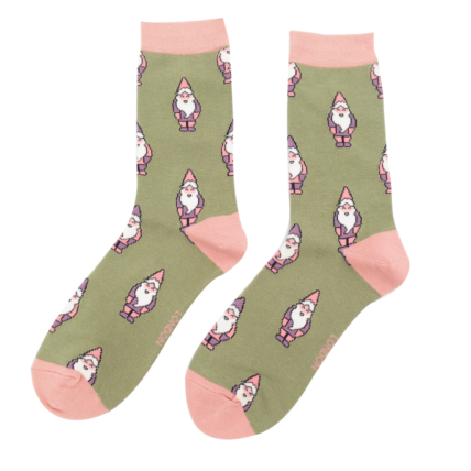 Gnomes Moss Bamboo Socks