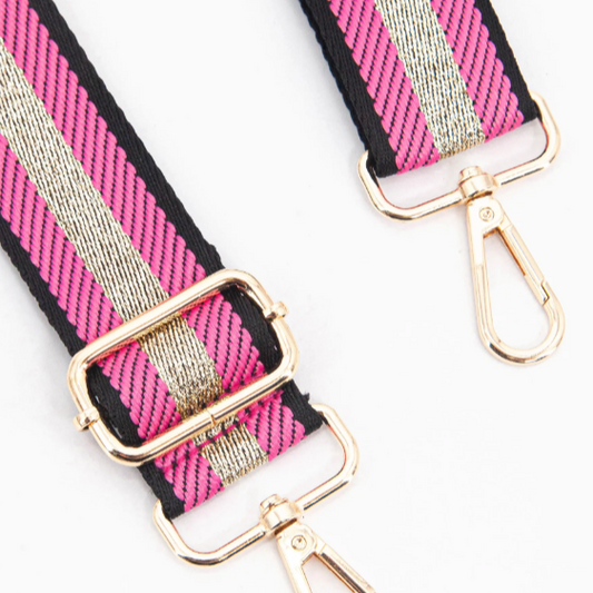 Woven Fuchsia Bag Strap