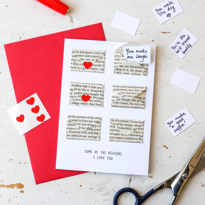 Six Love Note Mini Envelope Card