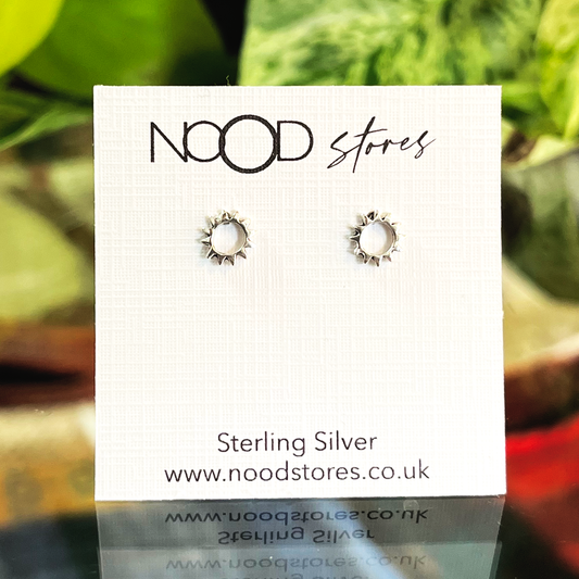 Sun Outline Studs