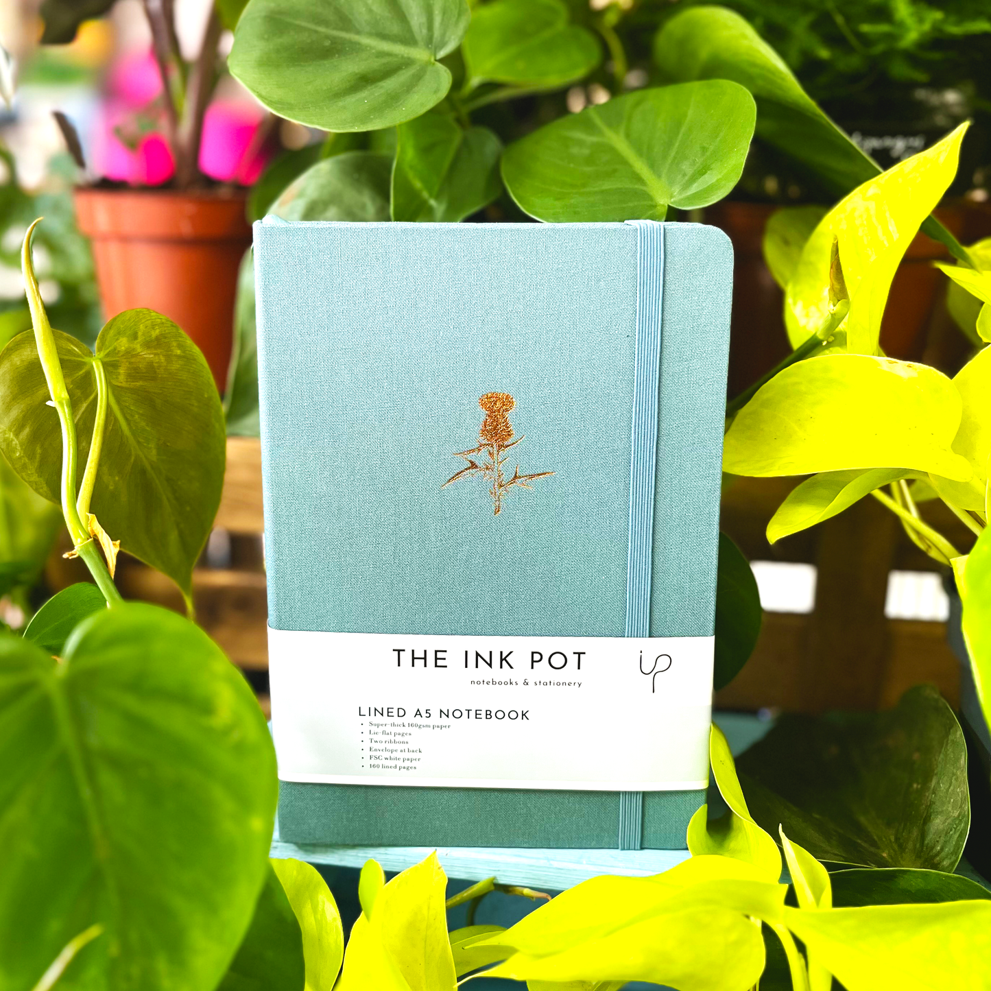 Teal Lined Bullet Journal