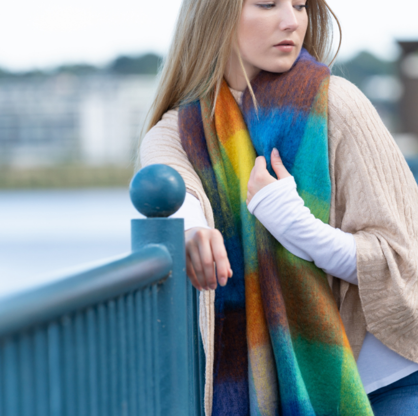 Miss Sparrow Autumnal Multicolour Thick Scarf