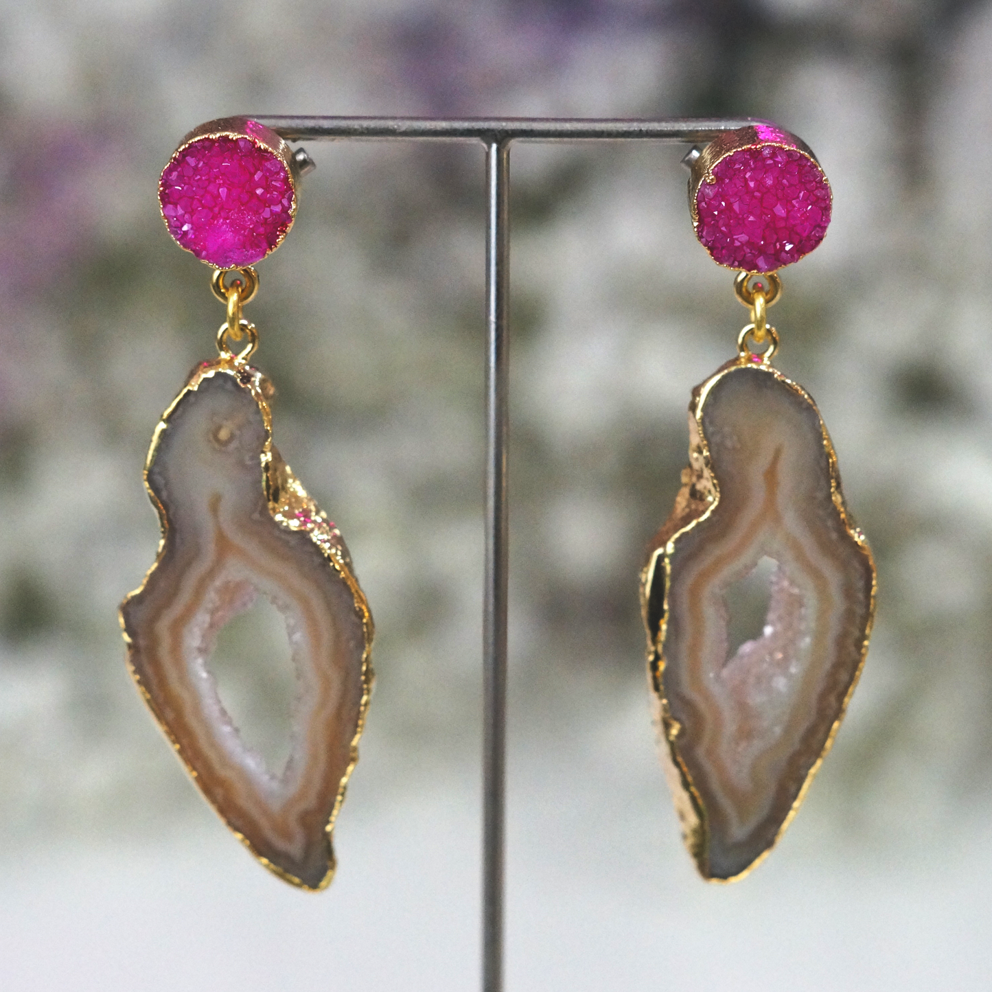 Agate 'African Slice' Earings - YAAYAA London