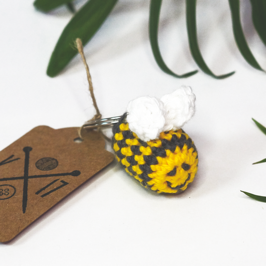 Bee Crochet Keyring