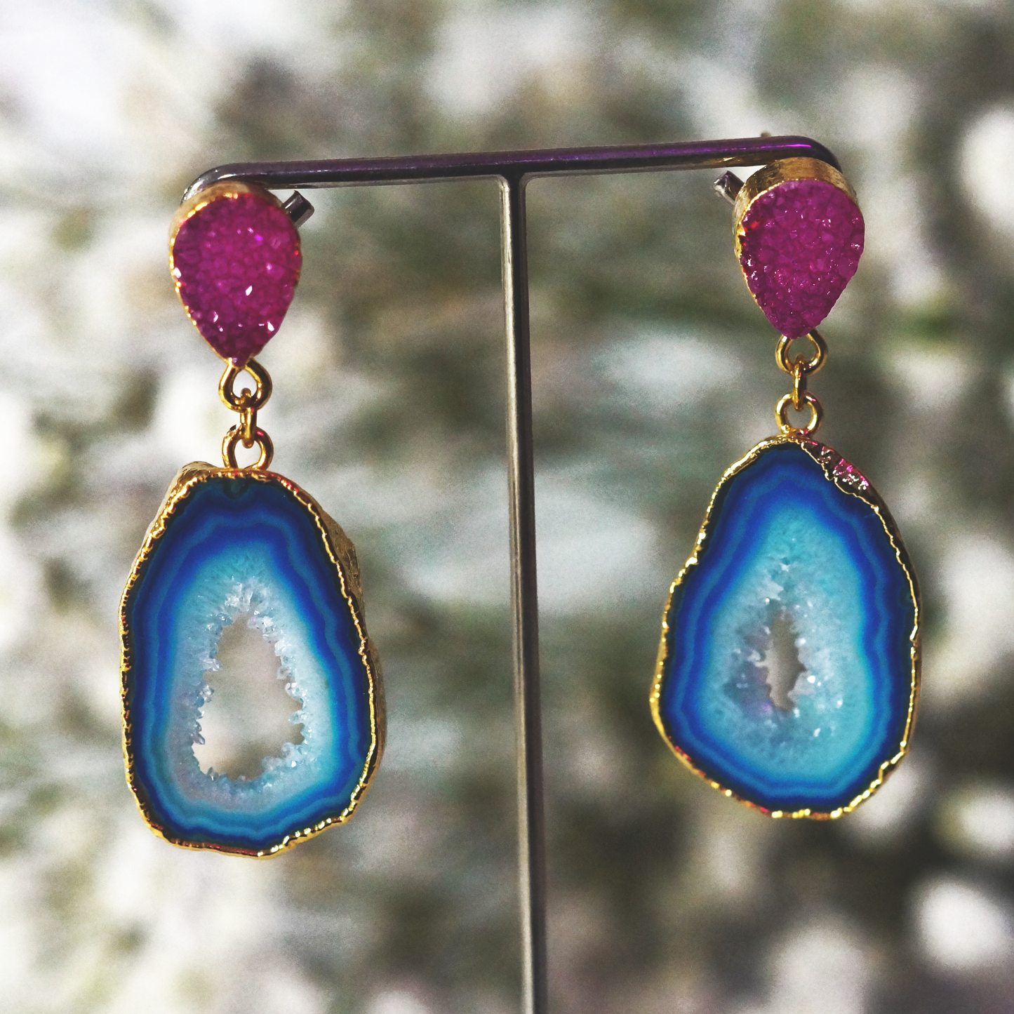 Agate 'African Slice' Earings - YAAYAA London