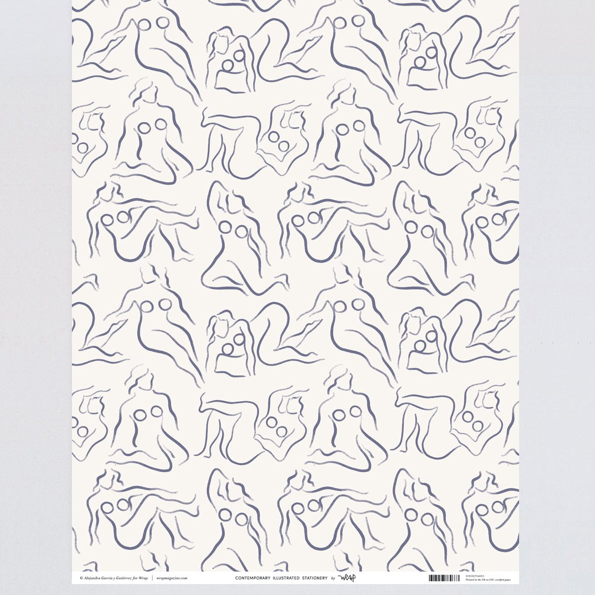 Figures wrapping paper