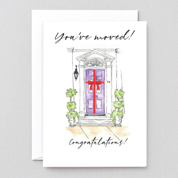You've moved! greetings card