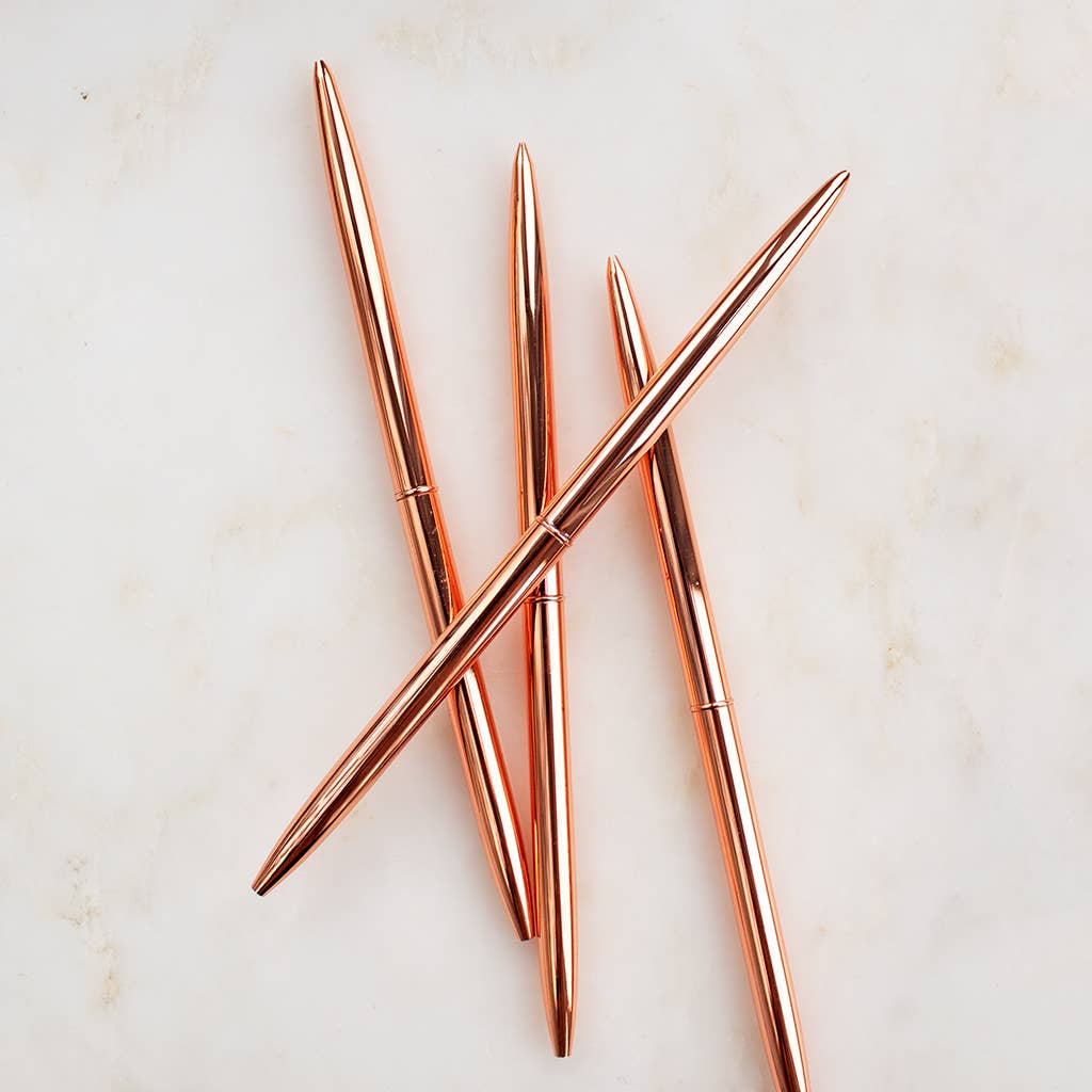 Metal Rose Gold Bullet Pen