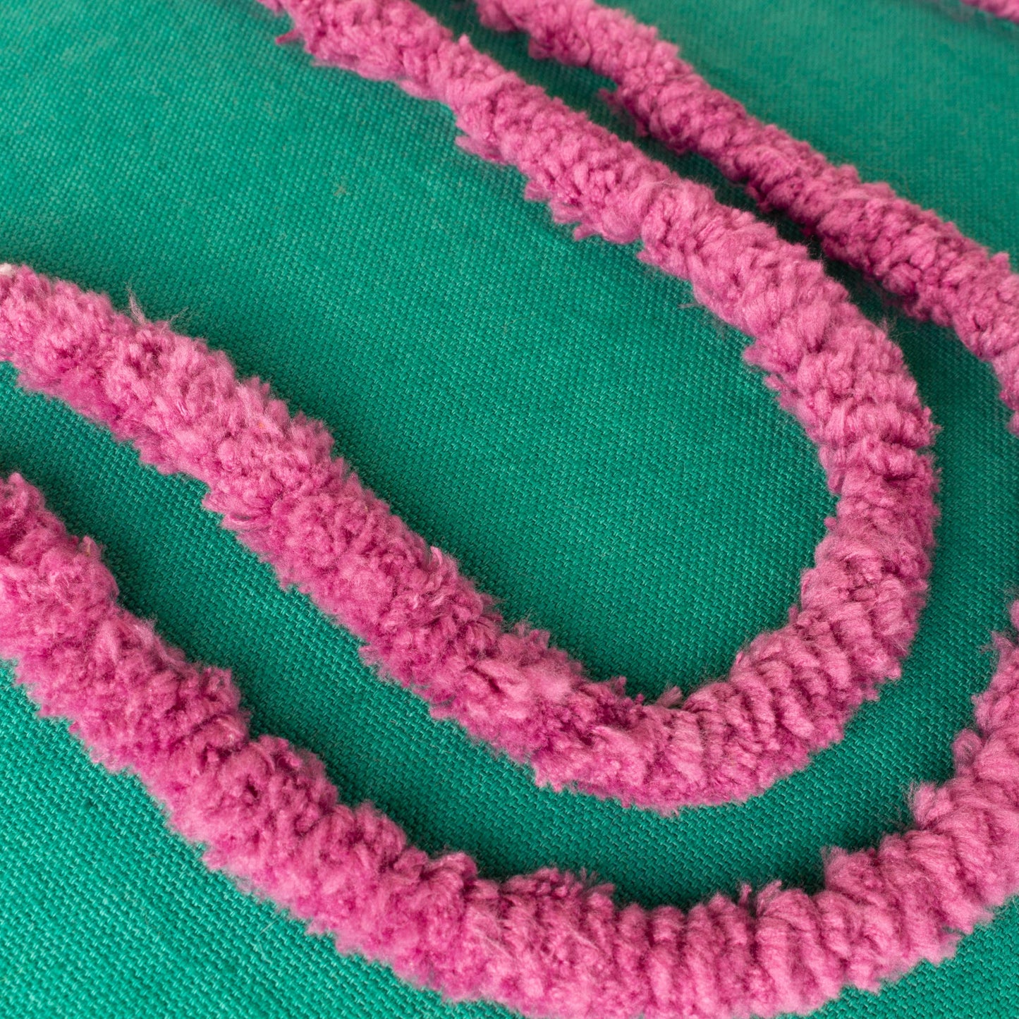 Archie Tufted Cushion Turquoise/Purple: Turquoise/Purple / Feather Rich Filled / 45 x 45cm