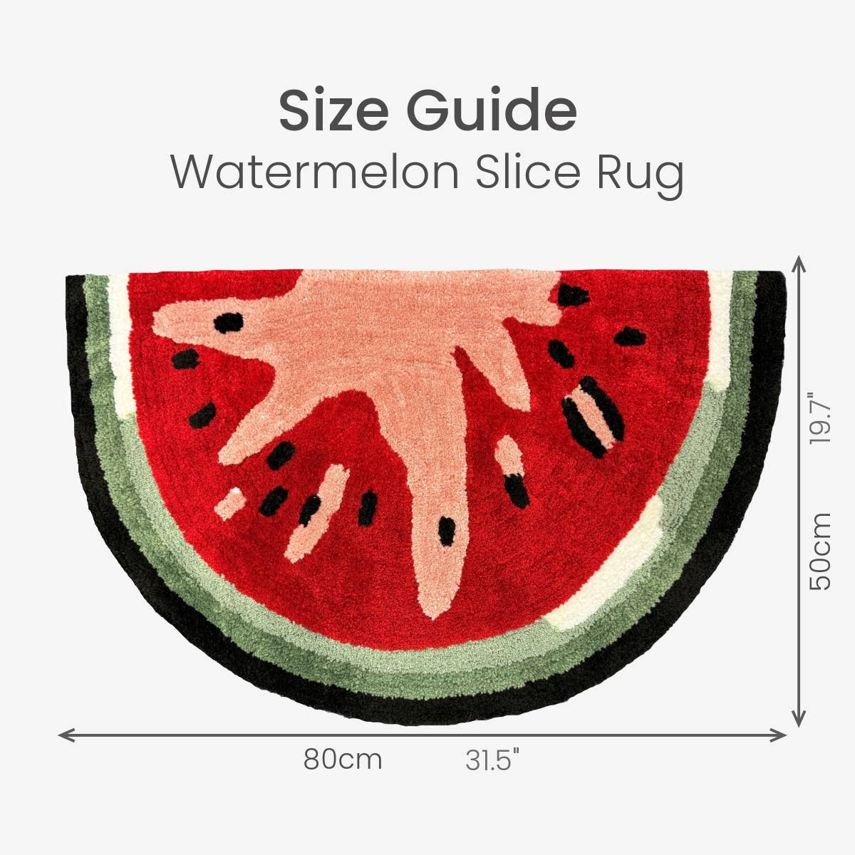 Watermelon Bath Mat - Non Slip, Fun, Colourful Rug