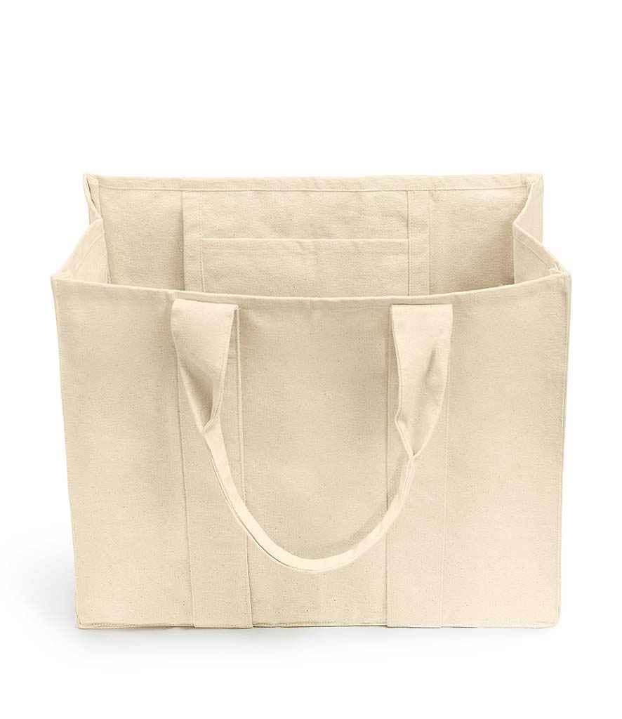 Canvas Wrap Tote Bag: Natural/Natural / One