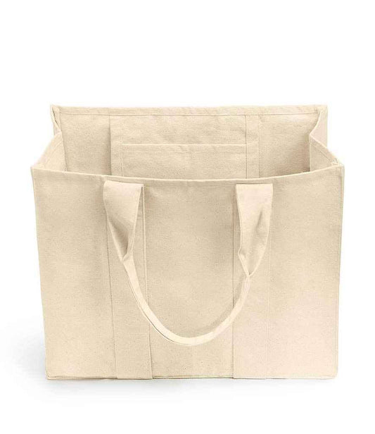 Canvas Wrap Tote Bag: Natural/Natural / One